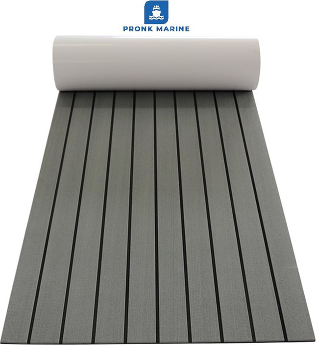 Premium EVA Teak Foam Decking Mat – Bootmat Teak Grijs - 2400mm x 900mm x 6mm