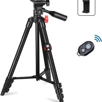 XL Smartphone Tripod Camera Statief - Universeel Reis Statief – 135CM Bluetooth image 3