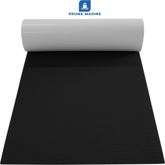 Premium EVA Foam Decking Mat – Bootmat Zelfklevend Honingraat Zwart - 2400mm x 1200mm x 5mm