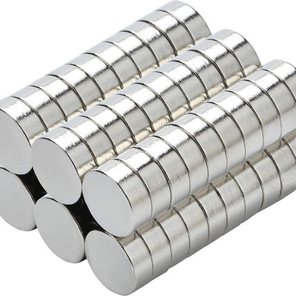 Brute Force Ronde Magneten - 12 x 2 mm - Rond – Neodymium - Koelkast magneten - Whiteboard magneten - Magneten Neodymium Vernikkeld – 20 stuks