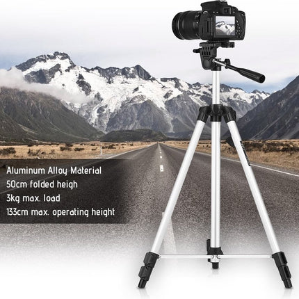 Universele Statief Tripod 134cm - Smartphone / Camera - Verstelbare Tripod Stand - met Handvat image 5