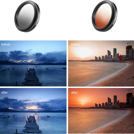 Zomei 37mm Grijs verloop Lens Telefoon Filter/ Grijsfilter/ Graduated Grey Filter – Clip-on opzetlens Filter Telefoon Camera voor iPhone Samsung image 4