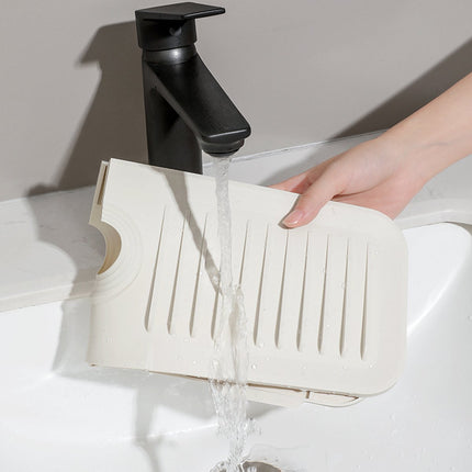 Waterval Siliconen Mat voor Keukenkraan – Anti lek tray Keuken Badkamer - Wastafel Splash Bescherming - Lichtgrijs 37cm image 16