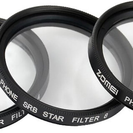 Zomei Ster Filter Lens Telefoon set – Opzetlens Ster Filter Telefoon Camera Filter Star Lens voor iPhone Samsung - 37mm 4 stralen image 6