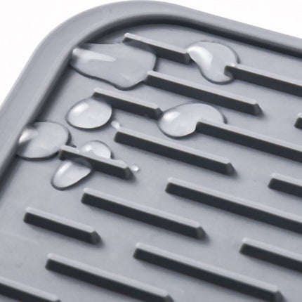 Waterval siliconen keukenmat – Siliconen Bescherming keukenblad Afwasmat – 40 x 30CM – Afdruipmat Groen image 8