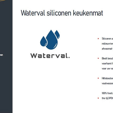 Waterval siliconen keukenmat – Siliconen Bescherming keukenblad Afwasmat – 40 x 30CM – Afdruipmat Oranje image 15