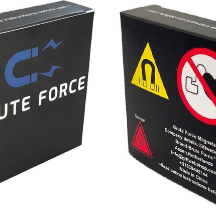 Brute Force Ronde Magneten - 12 x 2 mm - Rond – Neodymium - Koelkast magneten - Whiteboard magneten - Magneten Neodymium Vernikkeld – 40 stuks image 5