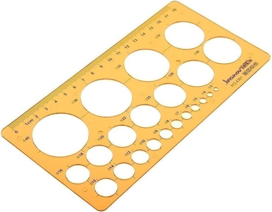 Cirkelvormige cirkelsjabloon Kleine cirkel KT Soft Plastifc Liniaalontwerp Opstellen Sjabloon