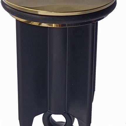 Waterval Metaalstop Waste Plug Universeel – Plugstop badkamer - afvoerplug voor wastafel en bidet - Goud 40mm