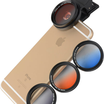Zomei 37mm Grijs verloop Lens Telefoon Filter/ Grijsfilter/ Graduated Grey Filter – Clip-on opzetlens Filter Telefoon Camera voor iPhone Samsung image 8