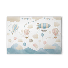 VAREVUNE - Canvas schilderij - Dreamy Drifters - beige/blauw/roze/wit