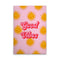 VAREVUNE - Canvas schilderij - Good Vibes - roze/rood/geel