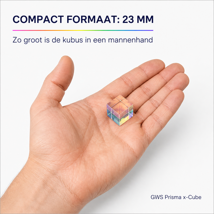 GWS Prisma X-Cube 23 mm in een mannenhand