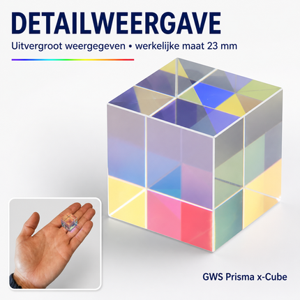 Detailweergave GWS Prisma X-Cube werkelijke maat 23 mm