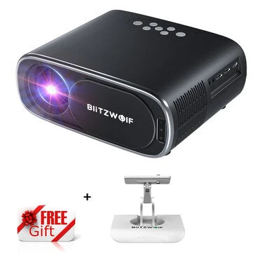 BlitzWolf® BW-V4 1080P Projector - 5G WiFi, Auto Focus, Keystone Correctie - Slimme Bioscoop