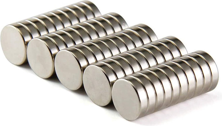 Brute Force - Platte Sterke Magneten - Rond - 10 x 5 mm - Koelkast magneten - 10 Stuks