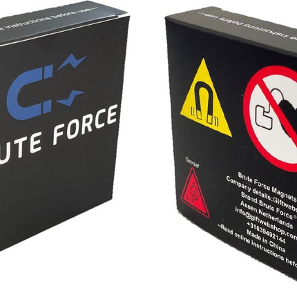Brute Force - Platte Sterke Magneten - Rond - 10 x 5 mm - Koelkast magneten - 10 Stuks