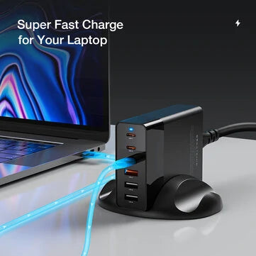 BlitzWolf® BW-S25 75W 6-poorts snellader | PPS PD3.0 QC3.0 SCP | Voor iPhone, Samsung, MacBook, iPad