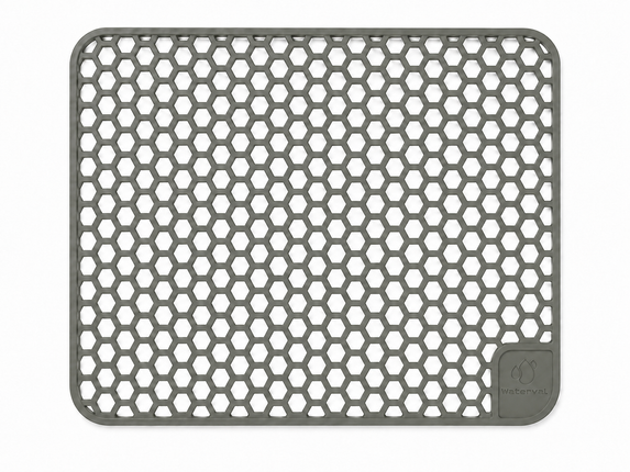Waterval Gunmetal Grey siliconen gootsteenmat 30 x 40 cm