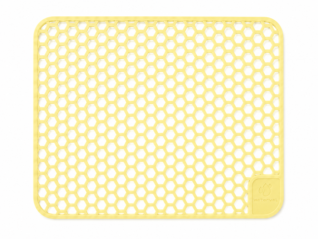 Waterval goudkleurige siliconen gootsteenmat 30 x 40 cm