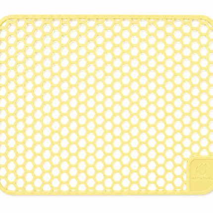 Waterval goudkleurige siliconen gootsteenmat