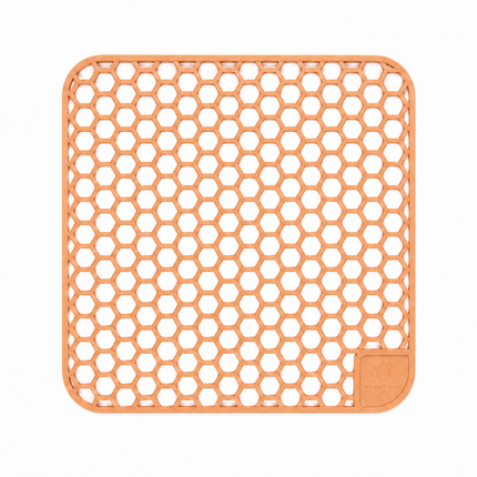 Waterval koperkleurige siliconen gootsteenmat