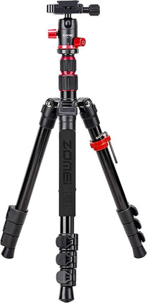 Professioneel Lichtgewicht DSLR Camerastatief - Universeel Fotostatief voor Fotografie – Aluminium Tripod Zwart 138CM