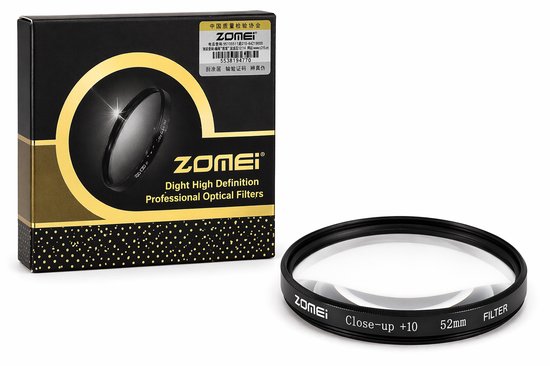 Zomei Close-Up Filter +10 52mm – Macro Lensfilter voor Close-up Fotografie