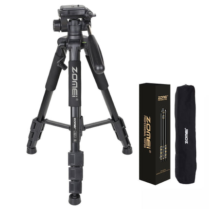 Professioneel Universeel Lichtgewicht DSLR Camerastatief - Tripod 140CM - Zwart