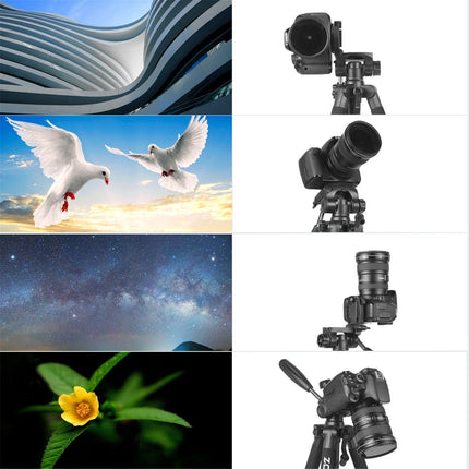 Professioneel Universeel Lichtgewicht DSLR Camerastatief - Tripod 140CM - Rood