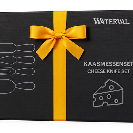 Waterval kaasmessenset 4-delig zilver-hout - afbeelding 4