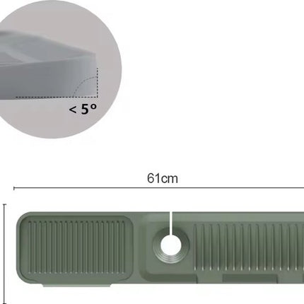 Waterval XL kraanmat groen 61CM - afbeelding 4