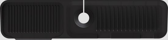 Waterval XL kraanmat zwart 61CM - afbeelding 1