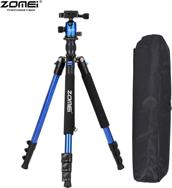 Q555 Camerastatief Blauw 160CM - afbeelding 1