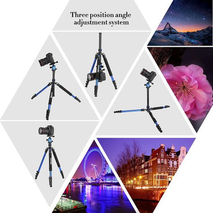 Q555 Camerastatief Blauw 160CM - afbeelding 4