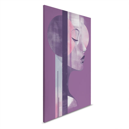 Metropolis Plum canvas schilderij – afbeelding 6