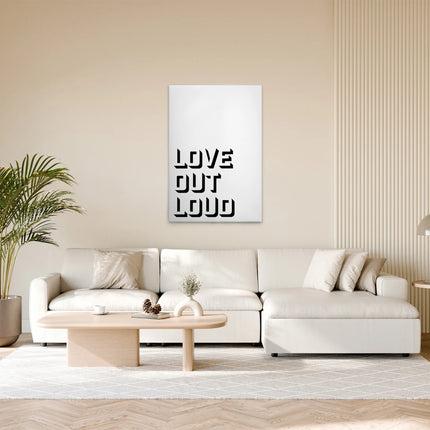 Love Out Loud canvas schilderij – afbeelding 3