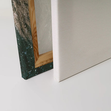Leeuw in de Sneeuw canvas schilderij – afbeelding 4
