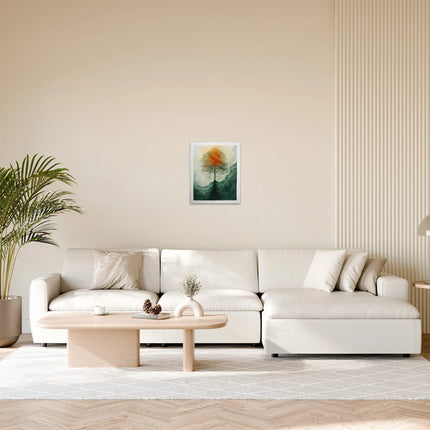 Aquarel Boom canvas schilderij – afbeelding 3