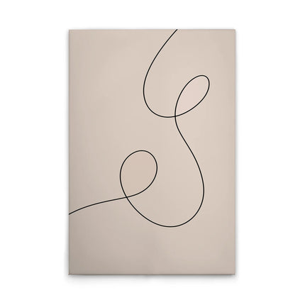 Lijnen canvas schilderij – afbeelding 1