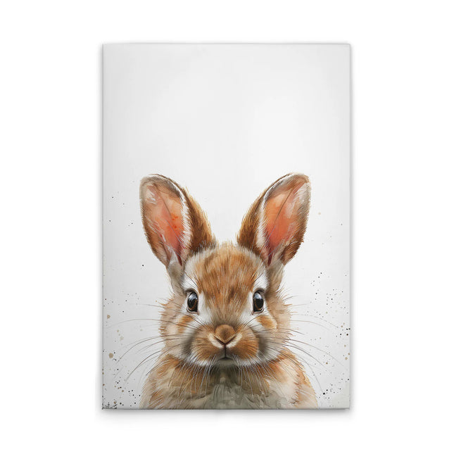 Bruin Babykonijntje canvas schilderij – afbeelding 7