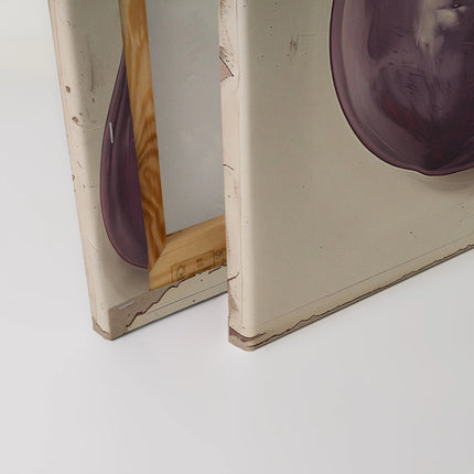 Aubergine canvas schilderij – afbeelding 4