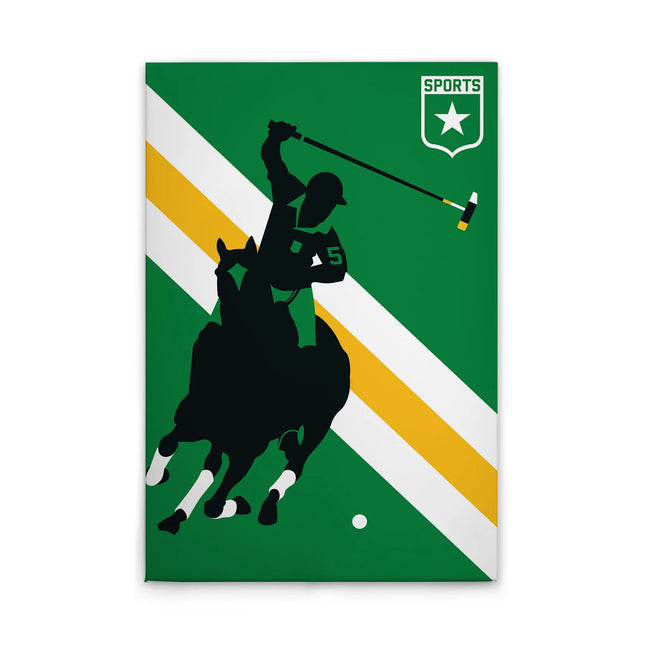 Polospeler canvas schilderij – afbeelding 7