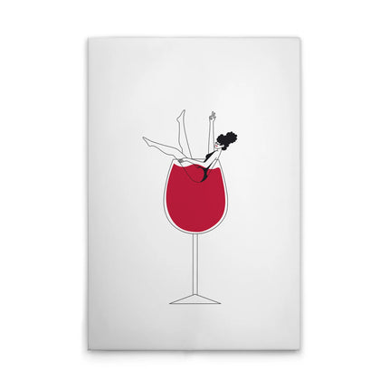 Wine Love canvas schilderij – afbeelding 1