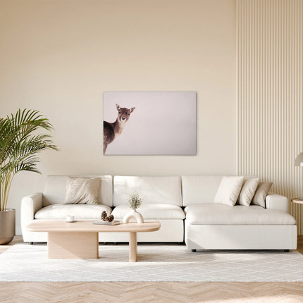 Deer Rose canvas schilderij – afbeelding 3