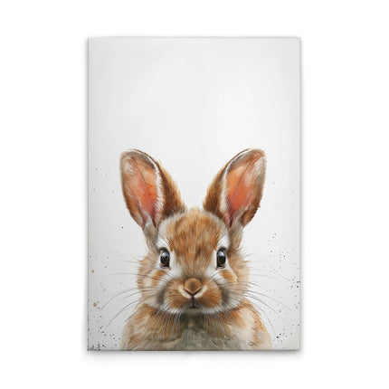 Bruin Babykonijntje canvas schilderij – afbeelding 1