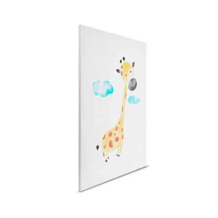 Aquarel Giraf canvas schilderij – afbeelding 5