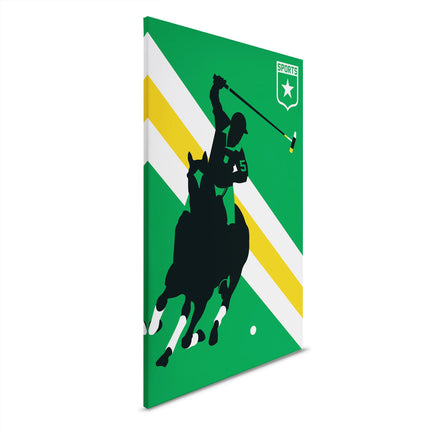 Polospeler canvas schilderij – afbeelding 6