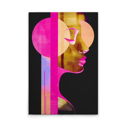 Metropolis Neon canvas schilderij – afbeelding 1