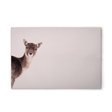 Deer Rose canvas schilderij – afbeelding 1